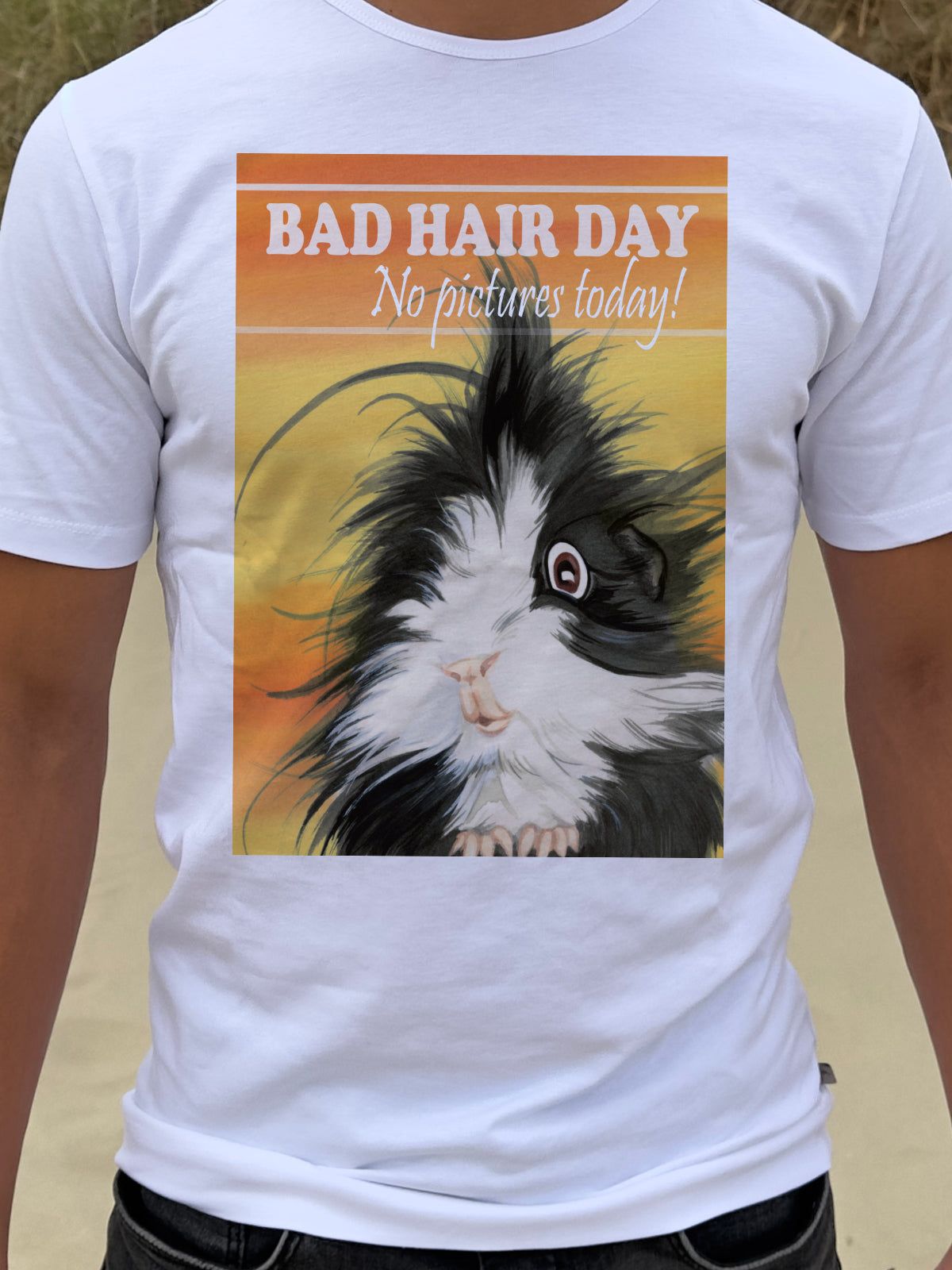 T-shirt "Bad Hair Day - No pictures today!"
