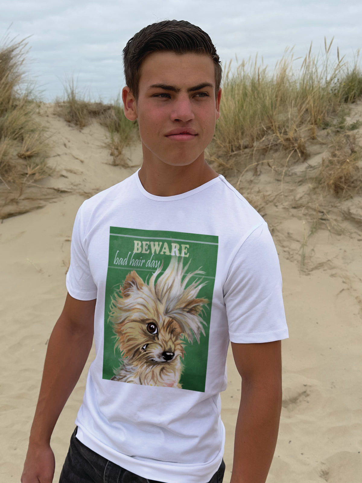 T-shirt "Beware" - Hond
