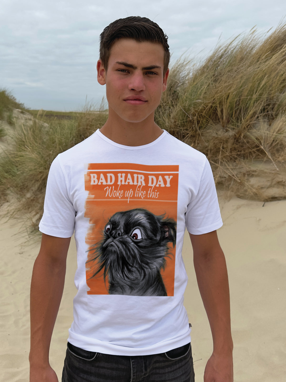 T-shirt "Bad Hair Day" - Hond