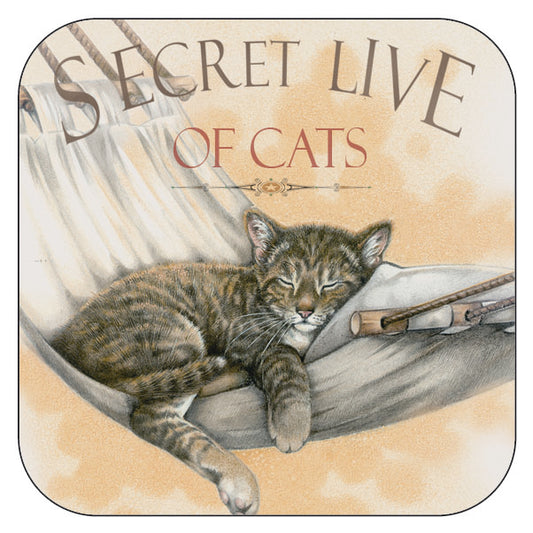 Onderzetter per 3 stuks Secret Live of Cats 2