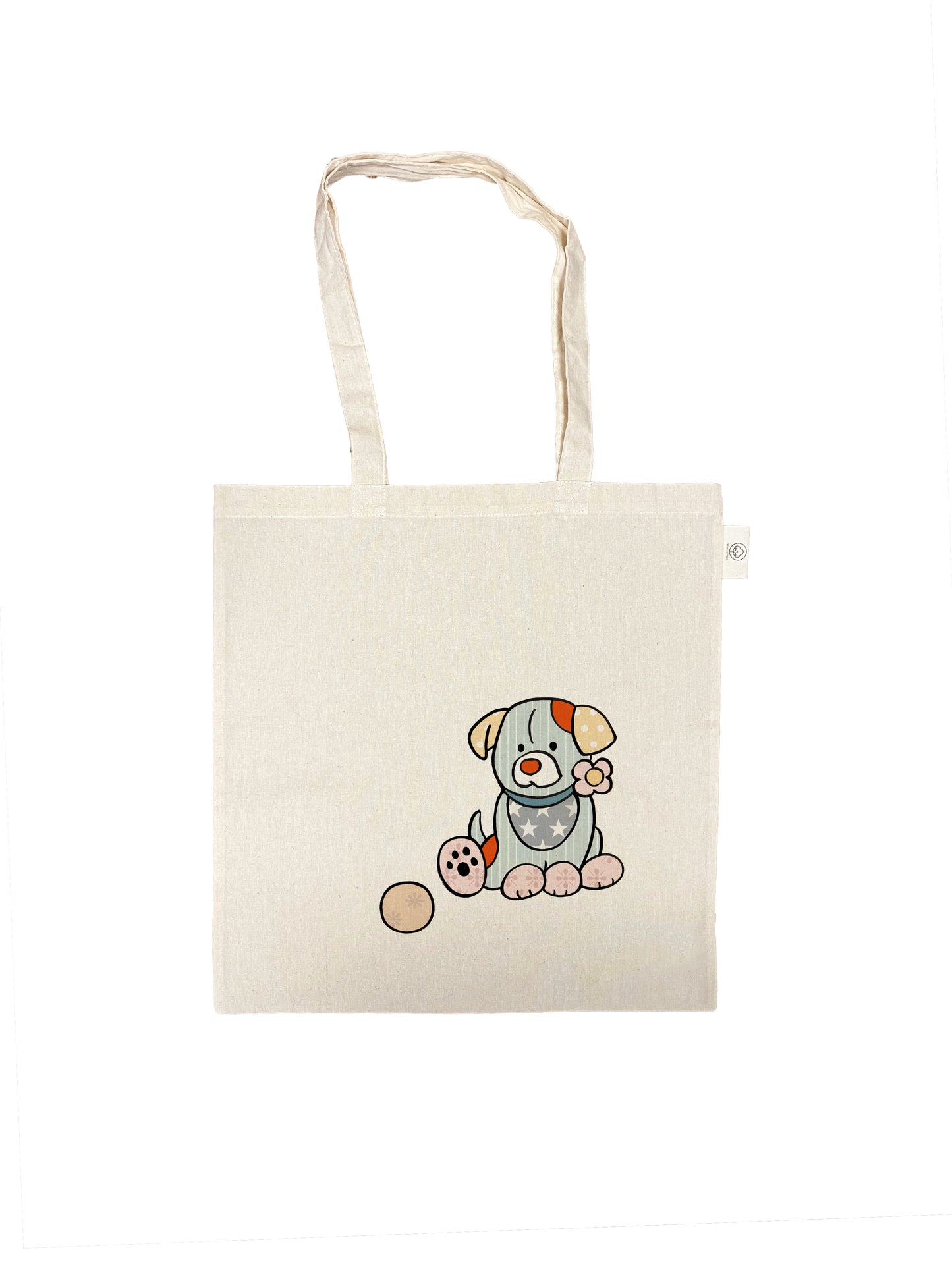 Cotton bag with print - Patch Dog