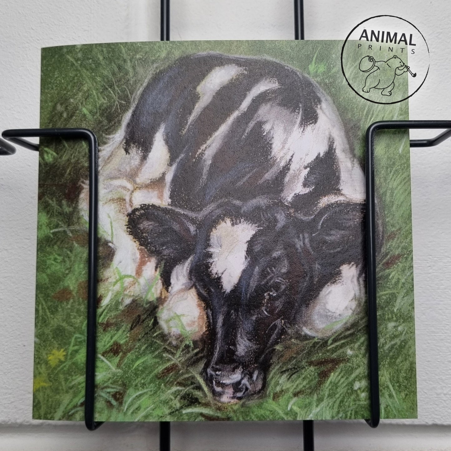 Square card - No cow is so fur or there are spots on it..