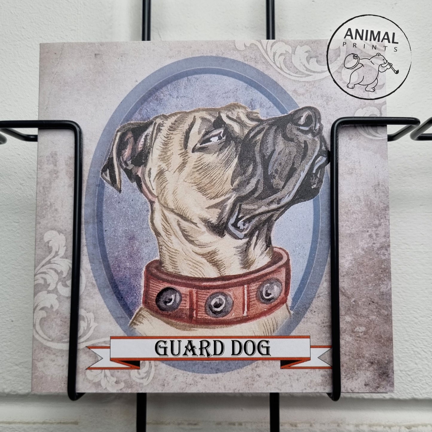 Vierkante kaart - Guard Dog (Duitse Dog)