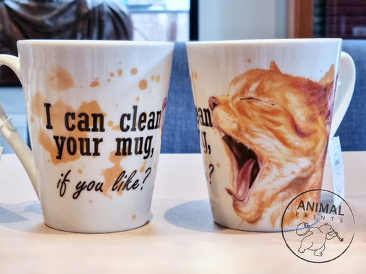 Mok "I can clean your mug - Cat"