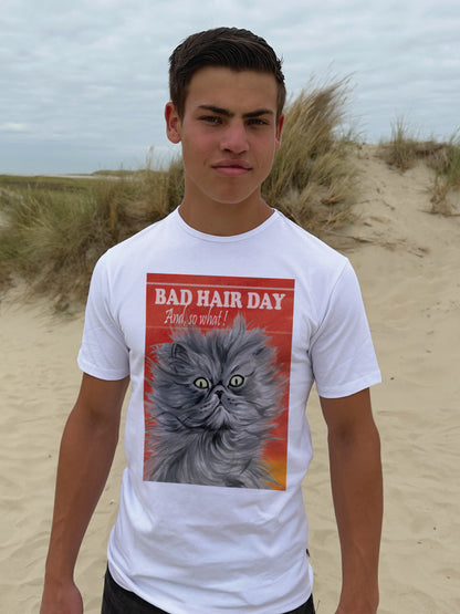 T-Shirt „Bad Hair Day – „And, na und!“