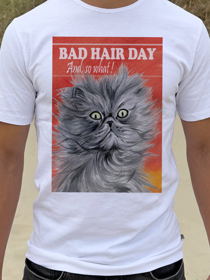 T-Shirt „Bad Hair Day – „And, na und!“