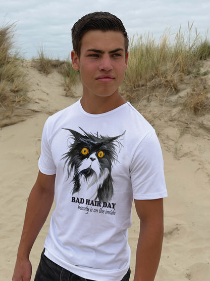 T-shirt "Bad Hairday" - Cat - 1 color