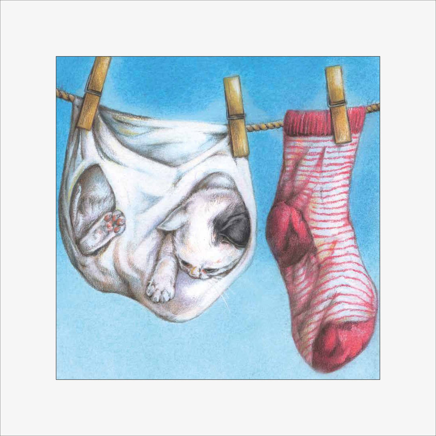 Reproduction "Cat on the Clothesline".