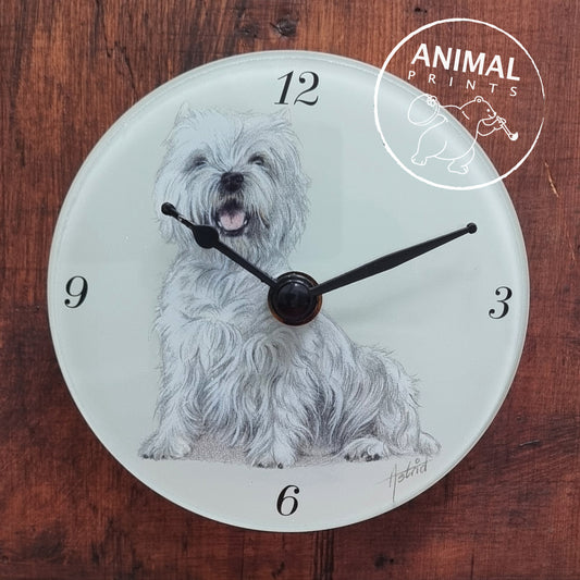 Clock West Highland White Terrier