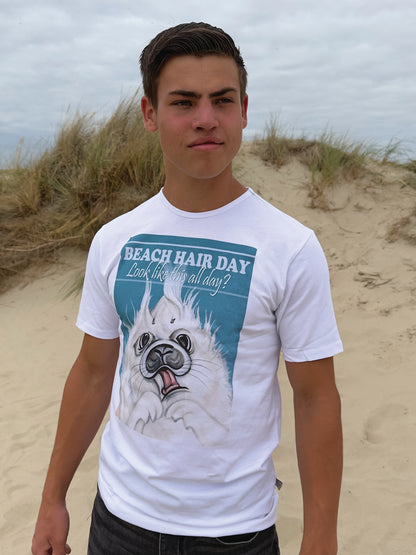 T-Shirt „Bad Hair Day – „Look like this all Day“.