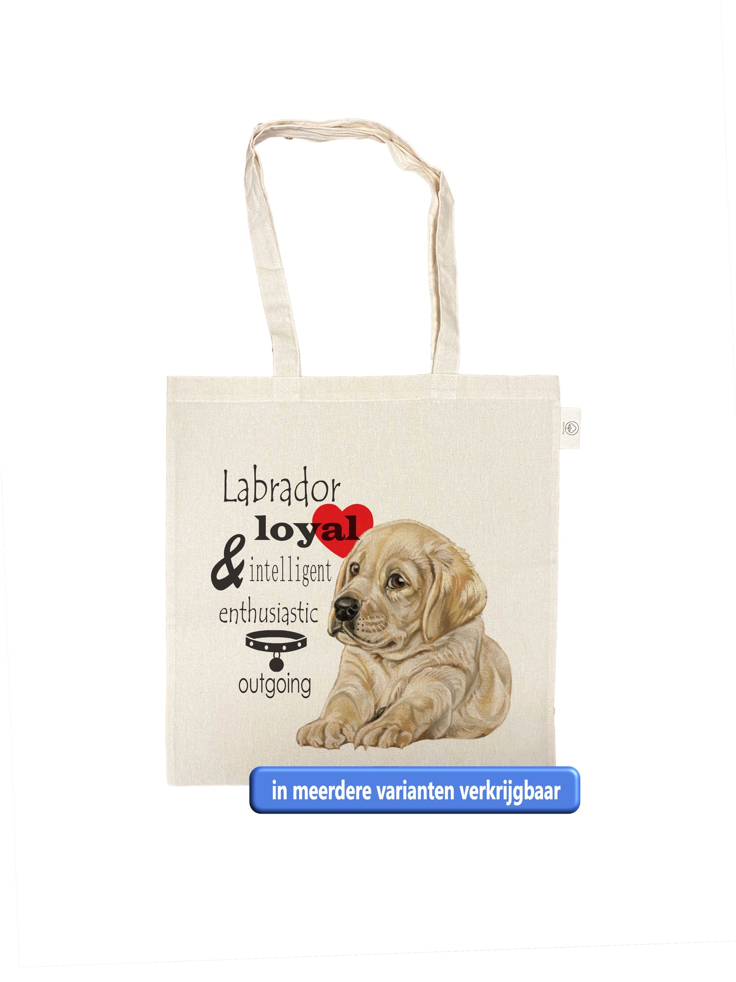 Katoenen tas - Labrador (keuze uit 6 varianten!)