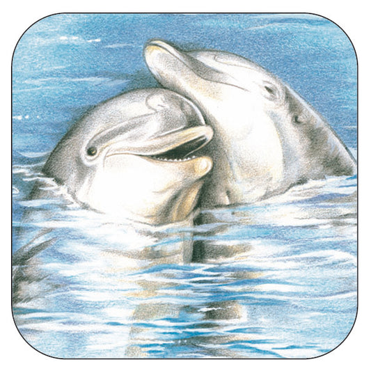 Onderzetter per 3 stuks Dolfijnen