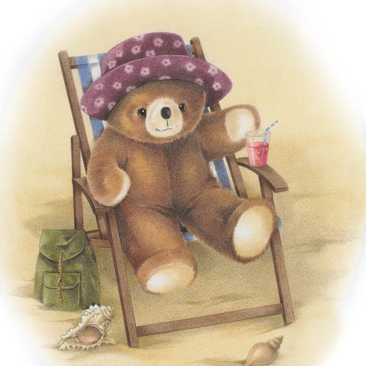 Square card - Bear collection - summer