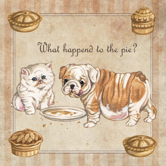 Vierkante kaart - What happened to the pie