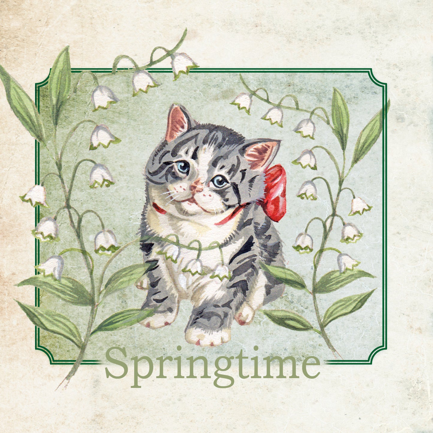 Square card - Springtime