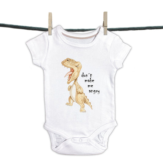 Baby romper Dino - "Don't make me Angry
