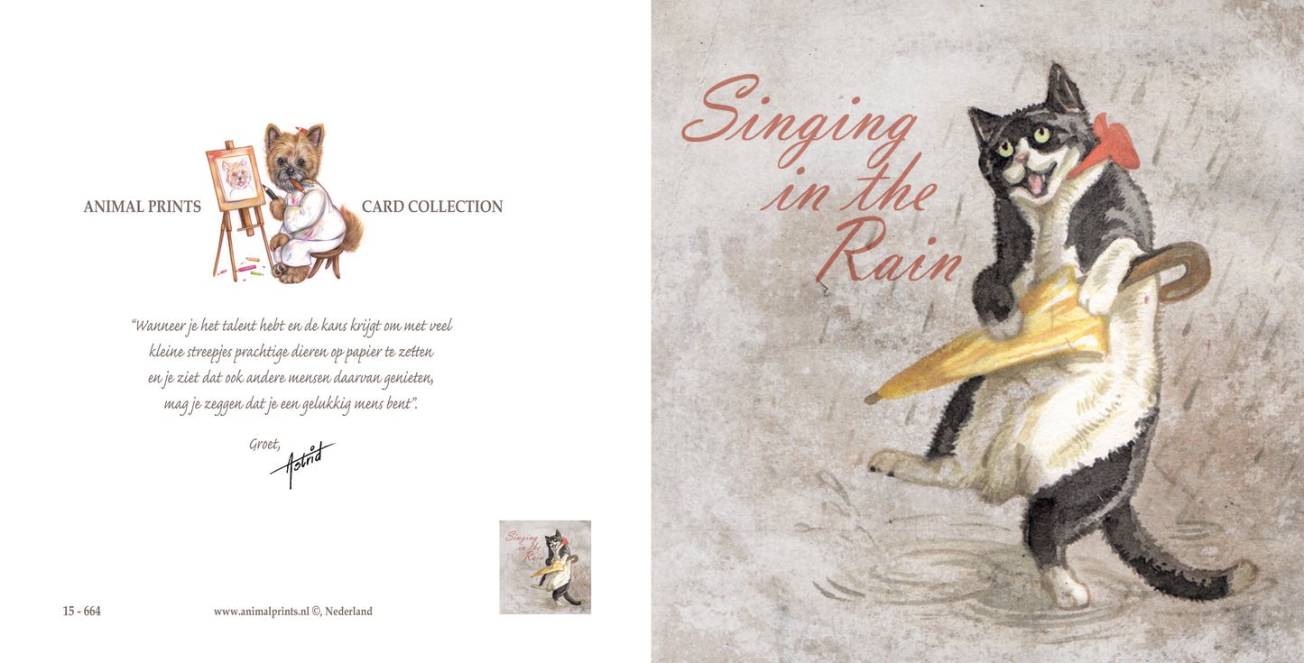 Vierkante kaart - Singing in the Rain