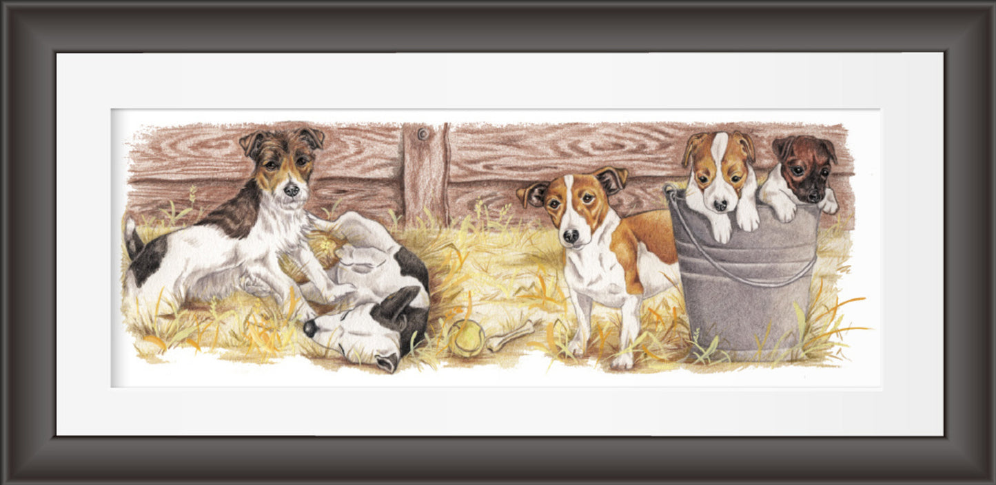 Reproductie "Jack Russell Terrier collage".