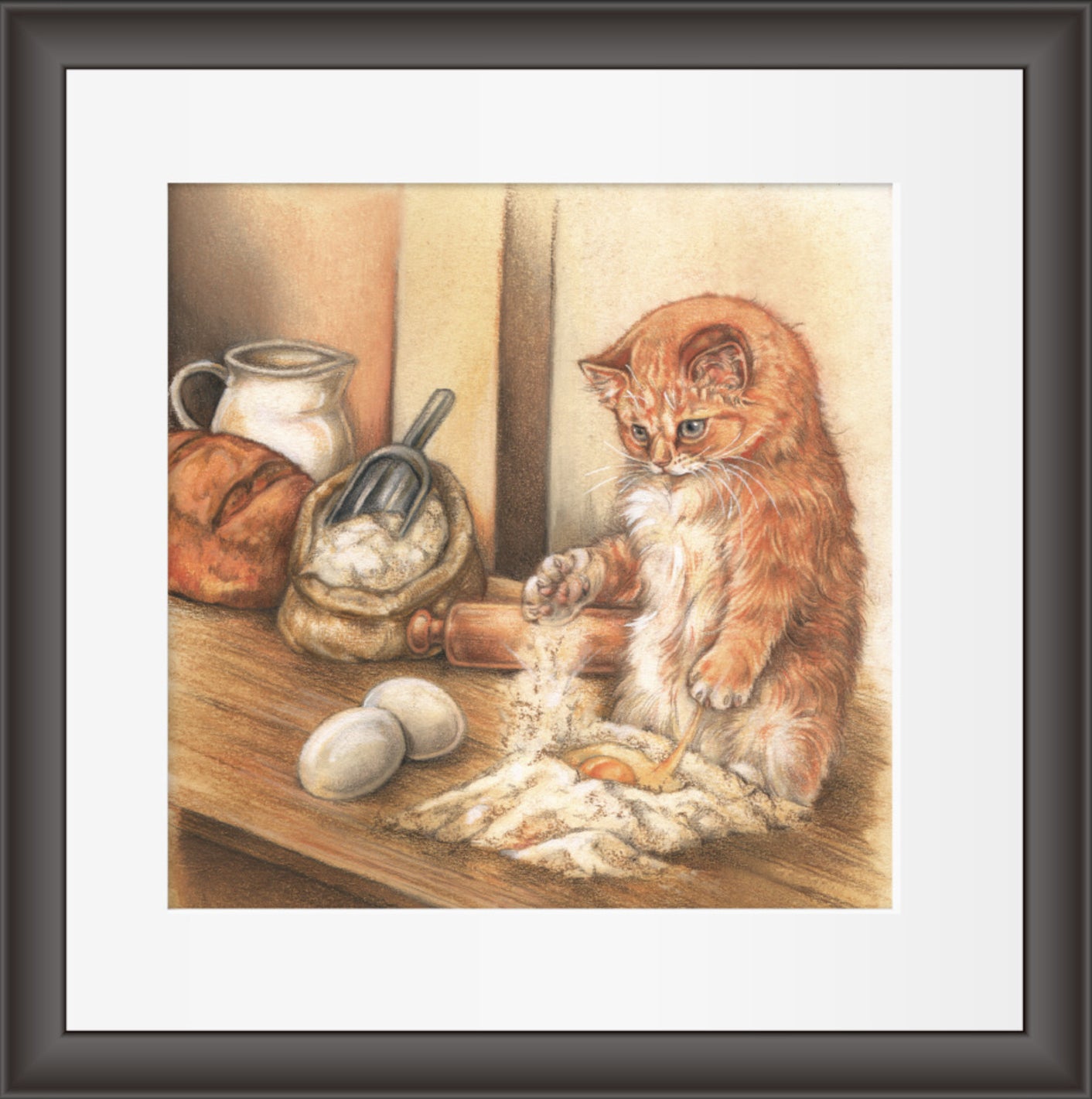 Reproduction "Cat in the Kitchen".