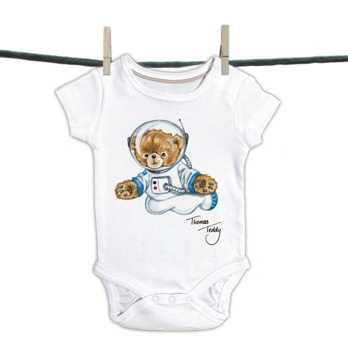 Baby Strampler Thomas Teddy Kollektion - Astronaut Bär