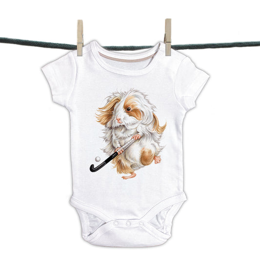 Baby romper with guinea pig - Hockey