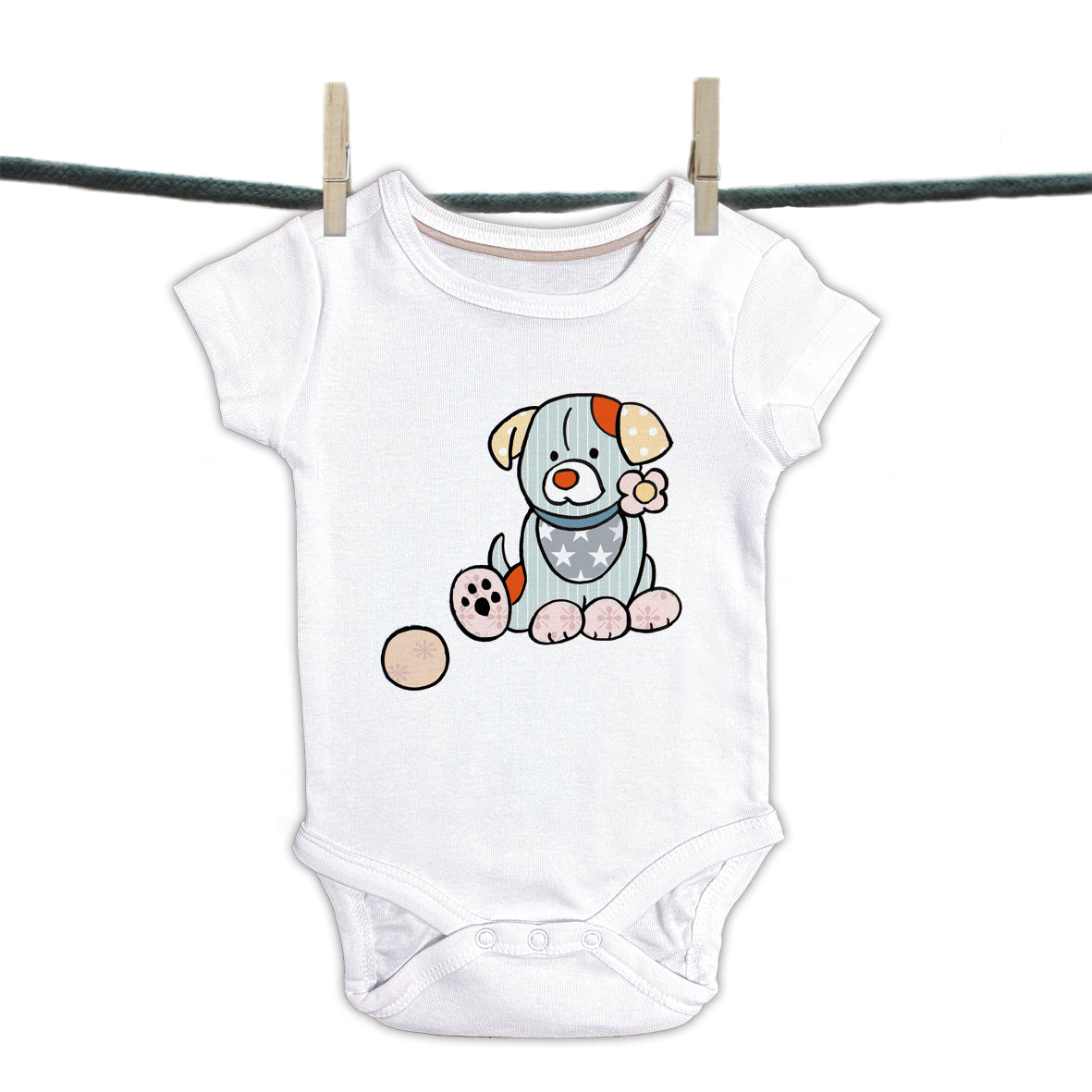 Baby Romper Patchwork Collection - Little Dog