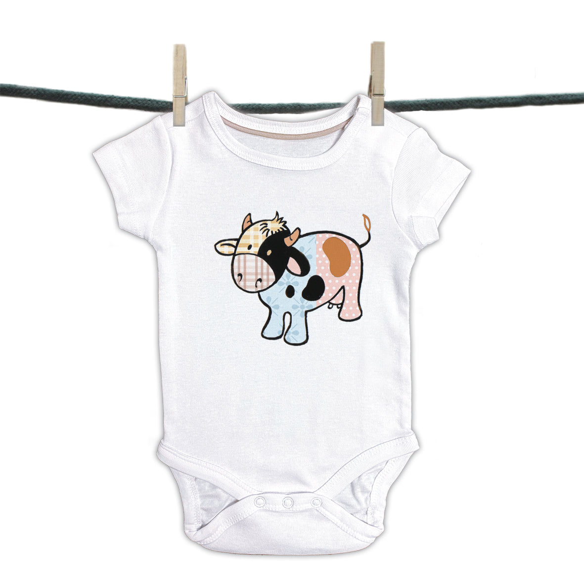Baby romper Patchwork Collection - Cow