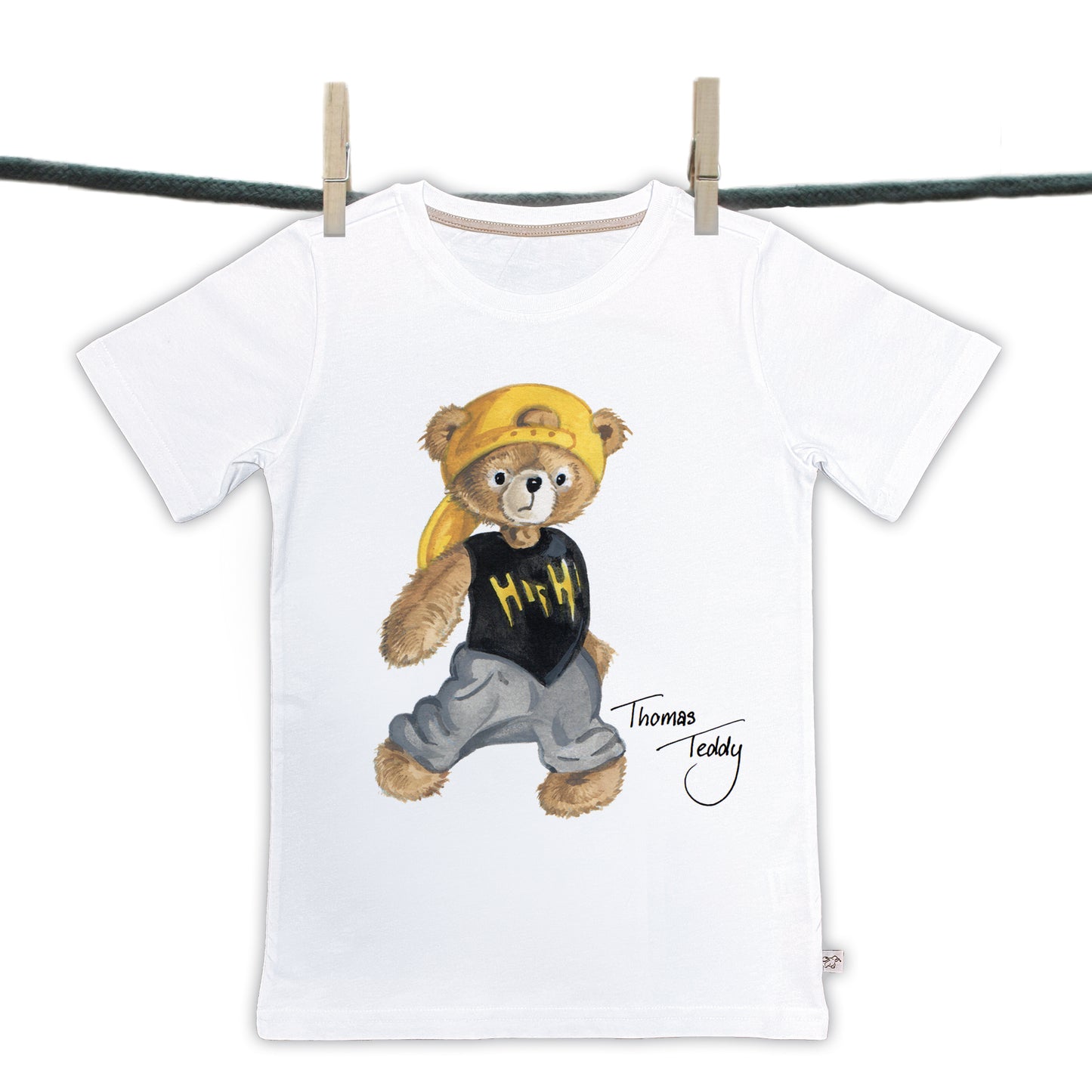 T-shirts Thomas Teddy Collectie - Hip Hoppende Beer
