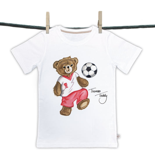T-shirts Thomas Teddy Collectie - Voetballende Beer