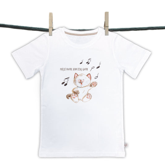 T-Shirts - Nursery Rhymes - "Poesie Mauw,......."