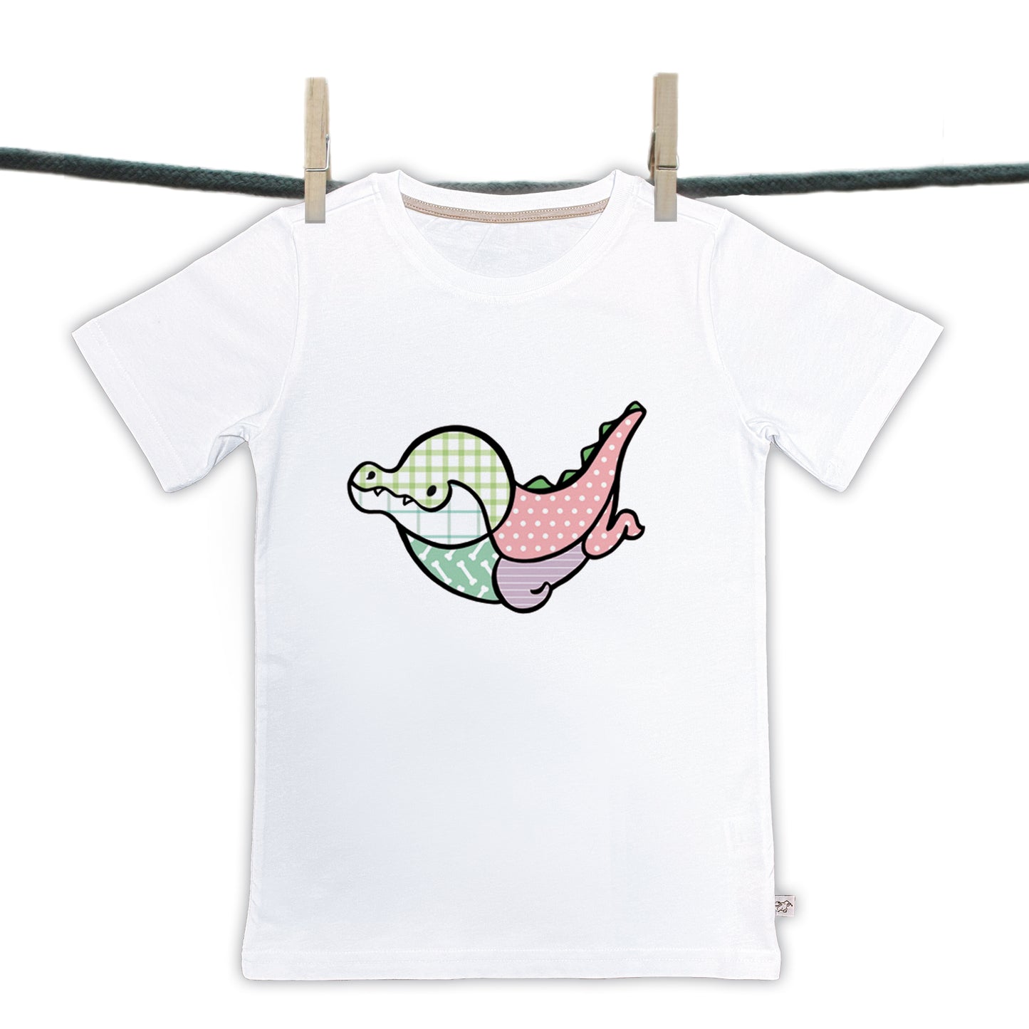 T-Shirts Patchwork-Kollektion - Krokodil